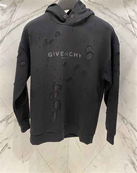 givenchy paris hoodie schwarz|givenchy destroyed hoodie.